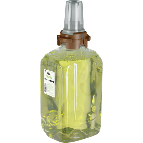 Savon mousse de douche et pour les mains pour distributeur ADX-12 de GOJO, 1250 ml, Gingembre et agrumes, Cartouche en plastique Cam Industrial