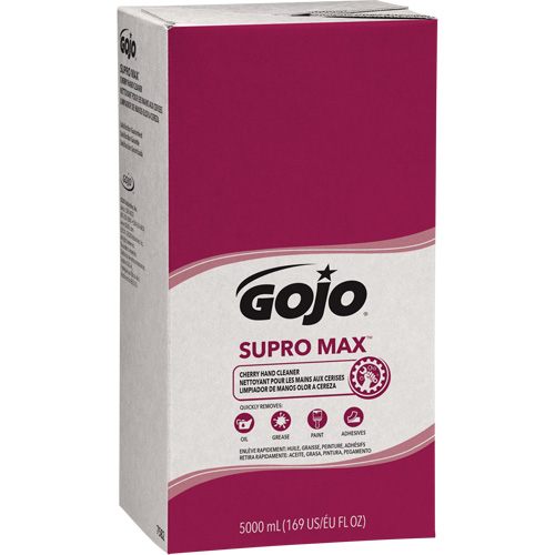 SUPRO MAX Hand Cleaner or GOJO&reg; PRO TDX Dispenser, Lotion, 5000 ml, Refill, Cherry Cam Industrial