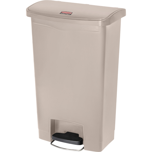 Slim Jim&reg; Waste Container, Resin, 13 US gal. Capacity Cam Industrial
