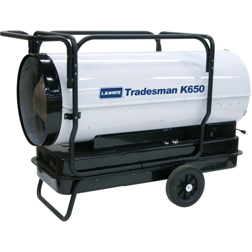 Tradesman&reg; Forced Air Heater, Fan, Kerosene, 650,000 BTU/H Cam Industrial