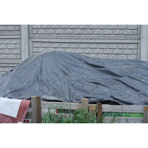 Tarp, Light Industrial Duty, Black, 6' x 8' x 8 mils Cam Industrial