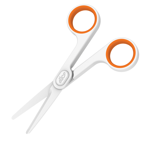 Slice Small Ceramic Scissors, 6", Rings Handle Cam Industrial