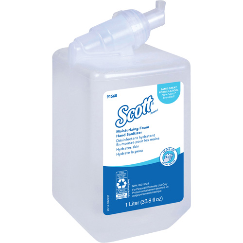 Scott&reg; Pro Moisturizing Foam Hand Sanitizer, 1000 ml, Cartridge Refill, 62% Alcohol Cam Industrial