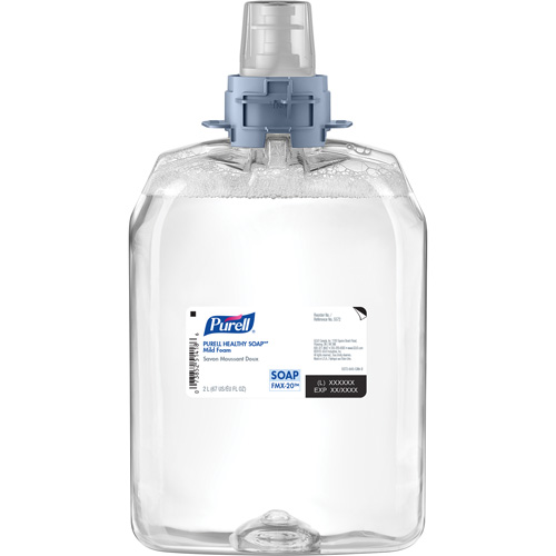 Healthy Soap FMX-20 Mild Handwash, Foam, 2 L, Unscented Cam Industrial