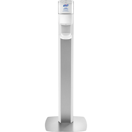 Messenger ES8 Silver Panel Floor Stand with Dispenser Cam Industrial