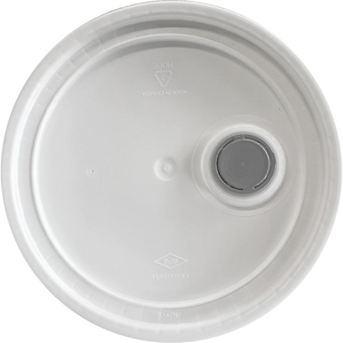 Seau avec couvercle, Plastique, 5,25 gal. Cam Industrial