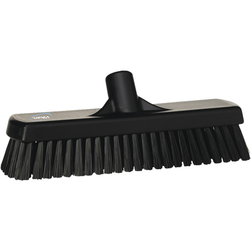 Balai-brosse pour planchers et mur, Crins Ferme, 12", Polyester, Noir Cam Industrial