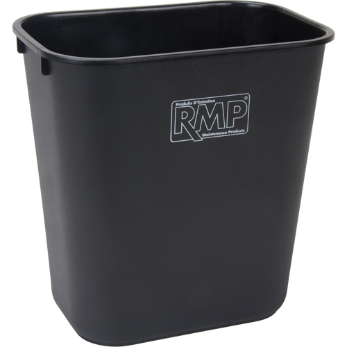 Deskside Wastebasket, 14 Quarts, Polyethylene Cam Industrial