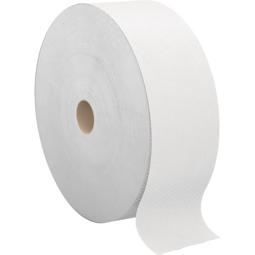 Pro Perform Toilet Paper, Jumbo Roll, 2 Ply, 1250' Length, White Cam Industrial