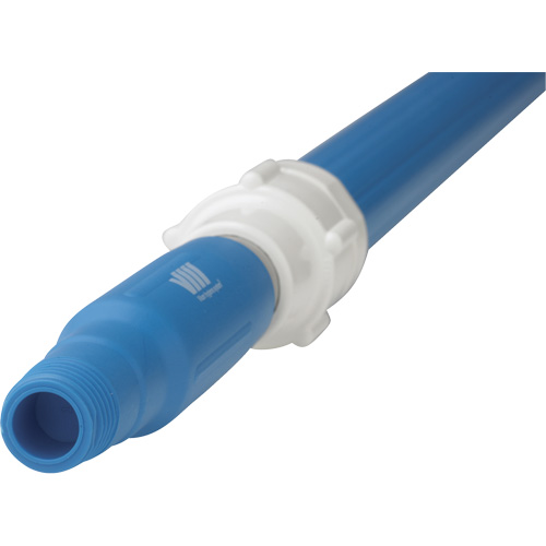 Manche de brosse pour plateforme, Brosse/Support &agrave; tampon, Bleu, T&eacute;lescopique, 62"-113" lo Cam Industrial