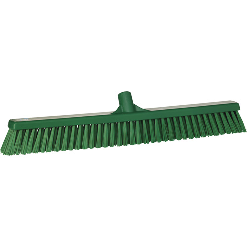Balai-brosse &agrave; soies combin&eacute;es, Crins Cors&eacute;/Fin, 24", Polyester, Vert Cam Industrial