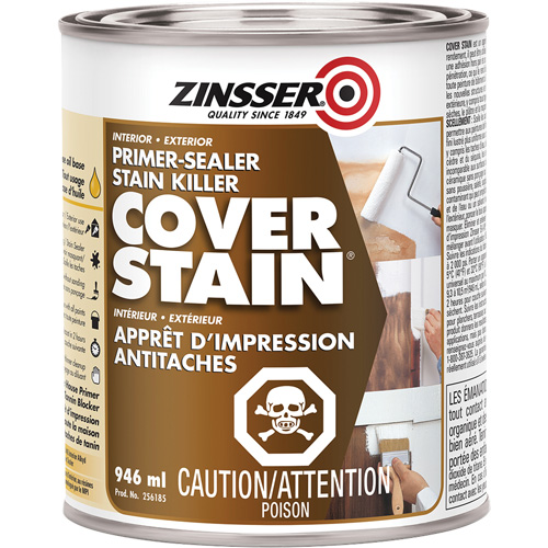 Cover Stain&reg; Oil-Base Primer Sealer, 946 ml, Can, White Cam Industrial