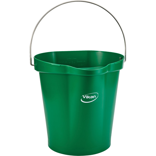 Seau pour l'hygi&egrave;ne des aliments, Vert, 3 gal. US Cam Industrial