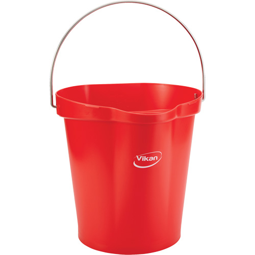 Seau pour l'hygi&egrave;ne des aliments, Rouge, 3 gal. US Cam Industrial