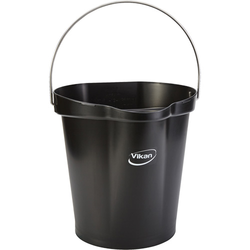 Seau pour l'hygi&egrave;ne des aliments, Noir, 3 gal. US Cam Industrial