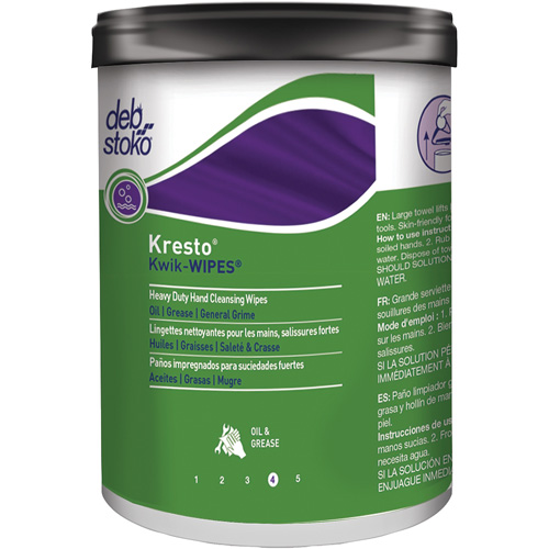 Kresto&reg; Kwik-Wipes&reg; Wipes, 70 Wipes, 12" x 10" Cam Industrial