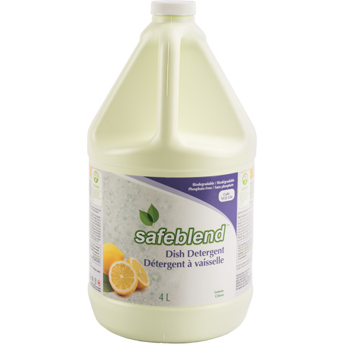 Dish Detergent, Liquid, 4 L, Lemon Cam Industrial