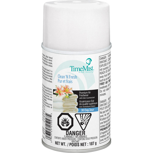TimeMist&reg; Industrial Strength Air Freshener, Clean & Fresh, Aerosol Can/Cartridge Cam Industrial