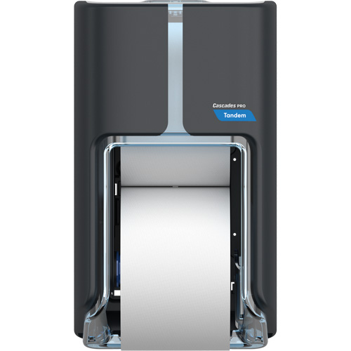 Pro Tandem Top-Bottom High Capacity Toilet Paper Dispenser, Multiple Roll Capacity Cam Industrial