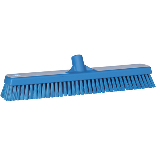 Deck & Wall Scrub Brush, Stiff Bristles, 19", Polyester, Blue Cam Industrial