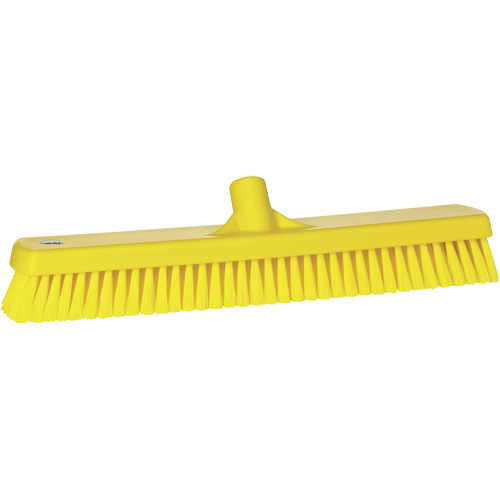Brosse &agrave; r&eacute;curer pour planchers et murs, Crins Ferme, 19", Polyester, Jaune Cam Industrial