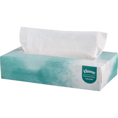 Papiers-mouchoirs Naturals de Kleenex, 2 pli, 8,4" lo x 8" la, 125 feuilles/boîte Cam Industrial