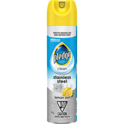 Pledge&reg; Stainless Steel Cleaner, 275 g, Aerosol Can Cam Industrial