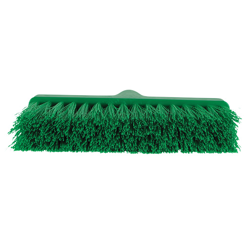 ColorCore Angle Head Broom, Medium Bristles, 10", Polypropylene, Green Cam Industrial