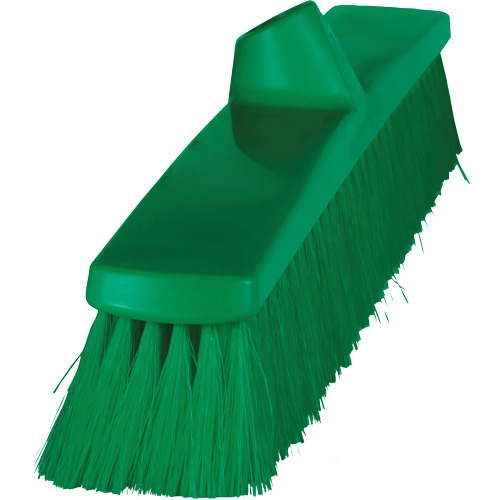 ColorCore Push Broom, Fine Bristles, 24", Polypropylene, Green Cam Industrial