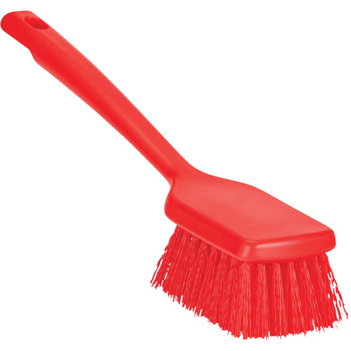 Brosse &agrave; manche court ColorCore, Soies Ferme, Longueur de 12", Rouge Cam Industrial