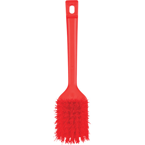 Brosse &agrave; manche court ColorCore, Soies Ferme, Longueur de 12", Rouge Cam Industrial