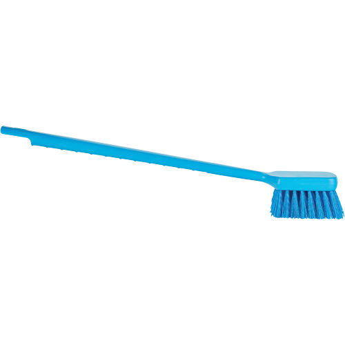 ColorCore Long Handle Brush, Stiff Bristles, 20" Long, Blue Cam Industrial