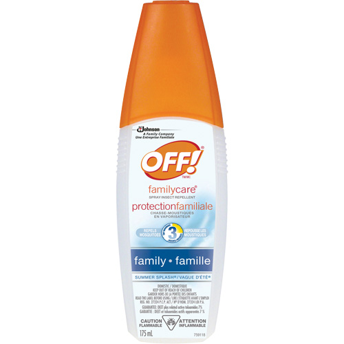 Insectifuge Off! Protection familiale &agrave; parfum de Vague d&eacute;t&eacute;, DEET &agrave; 7 %, Vaporisateur, 175 ml Cam Industrial