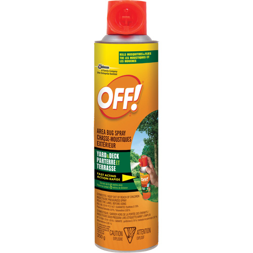 OFF! Area Bug Spray, DEET Free, Aerosol, 350 g Cam Industrial