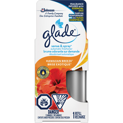 Recharge de d&eacute;sodorisant Glade pour Brume odorante sur demande, Brise exotique, Cartouche Cam Industrial