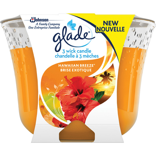 Chandelle &agrave; trois m&egrave;ches Glade, Brise exotique Cam Industrial