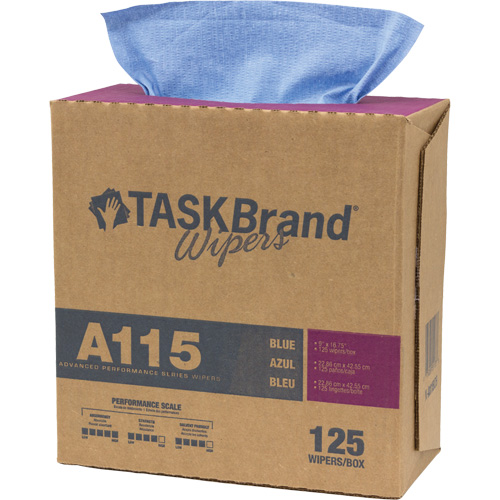 TaskBrand&reg; A115 Advanced Performance Wipers, Heavy-Duty, 16-3/4" L x 12" W Cam Industrial