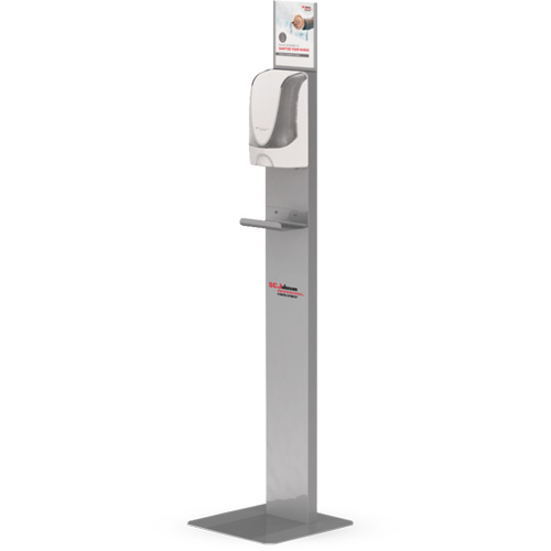 Support de plancher pour distributeur de d&eacute;sinfectant pour les mains sans contact Cam Industrial