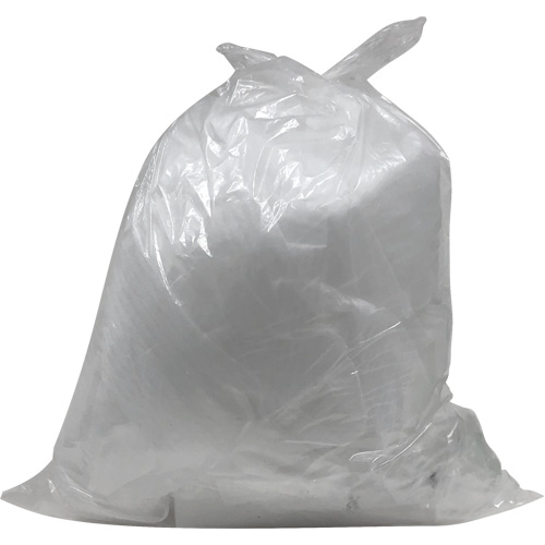 Industrial Garbage Bags, Utility, 20" W x 22" L, 0.64 mils, Clear, 23 L (6 Gal.) Capacity Cam Industrial