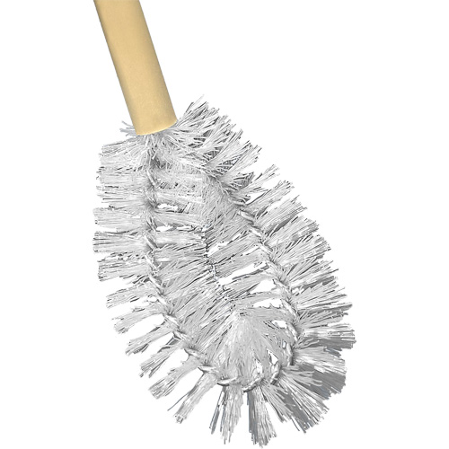 HD Toilet Brush with Wire Centre, 20" L, Polypropylene Bristles, Yellow Cam Industrial