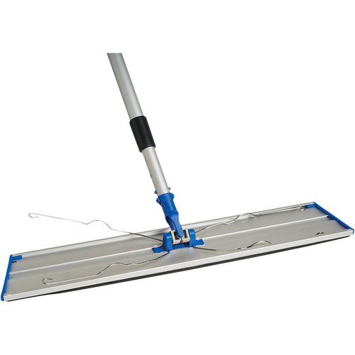 Static Attack Dust Mop Frame & Telescopic Handle, 24", Aluminum Cam Industrial