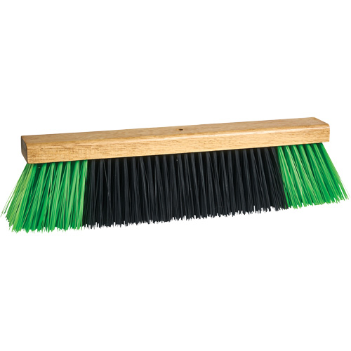 Bulldog Push Broom Head, 18", Coarse, PVC Bristles Cam Industrial