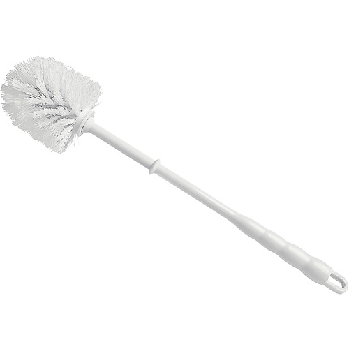Bowl Brush, 15-1/2" L, Polypropylene Bristles, Red/White Cam Industrial