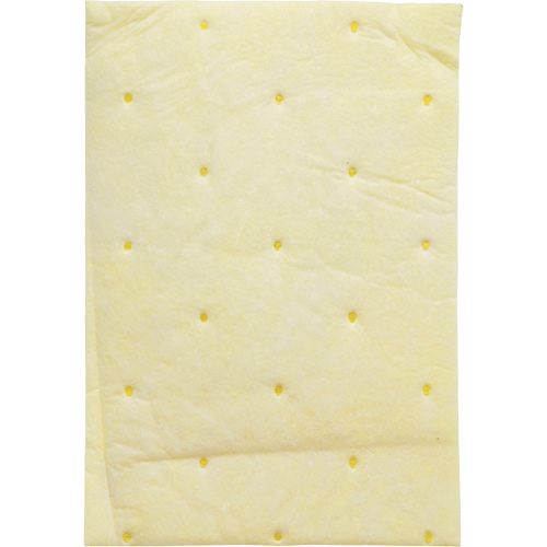 High Capacity Chemical Sorbent Pad, Hazmat, 14.5" x 9.25", 26.3 gal Absorbancy Cam Industrial