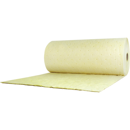 Chemical Sorbent Roll, Heavyweight, 150' L x 38" W, 89.4 gal Absorbancy Cam Industrial