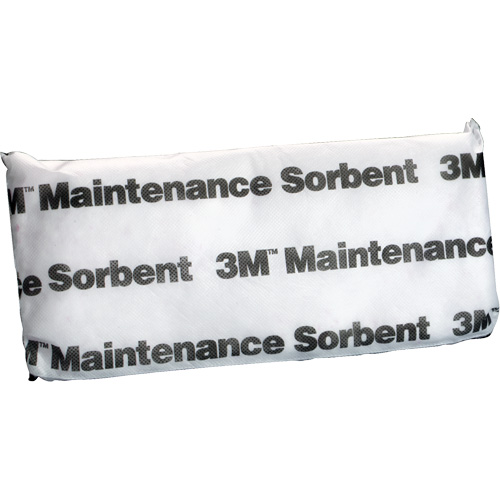 Tampon absorbant de maintenance, Huile seulement, 15" lo x 7" la, 12,6 gal absorption/pqt Cam Industrial