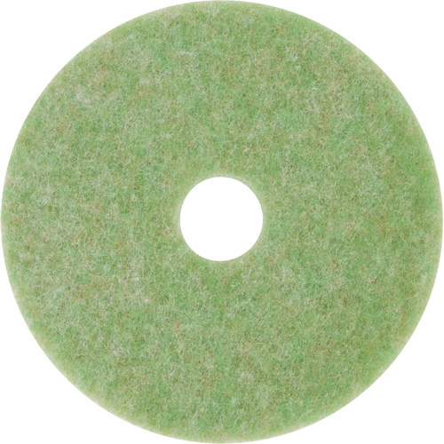 Natural Blend Pad, 12", Scrubbing, Green Cam Industrial