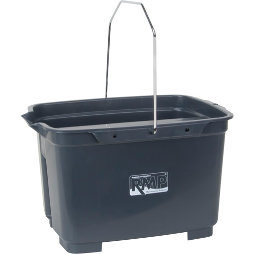 Dual Compartment Bucket, 4.75 US Gal. (19 qt.) Capacity, Grey Cam Industrial