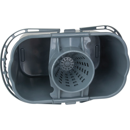 Mop Pail & Wringer, Strainer, 3.75 US Gal.(15 Quart), Grey Cam Industrial