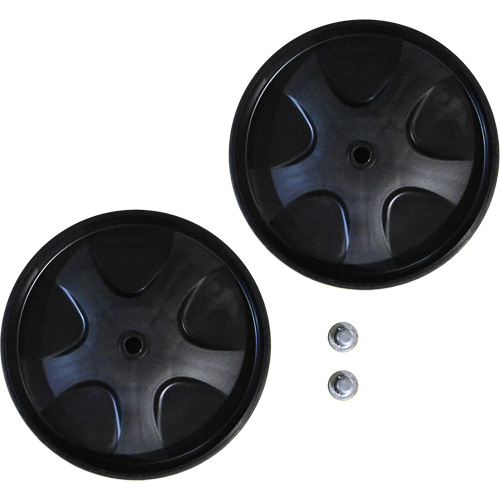 Replacement Wheels & Push Caps for Waste Dolly Cam Industrial